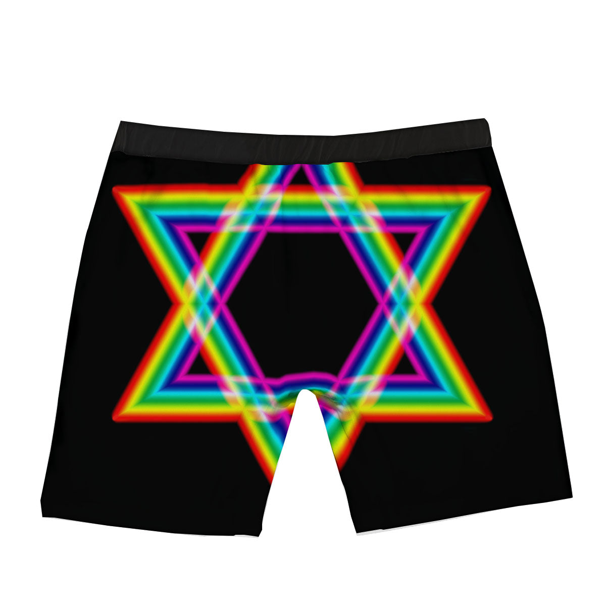 Star Of David Rainbow Print Boxer Briefs-grizzshop