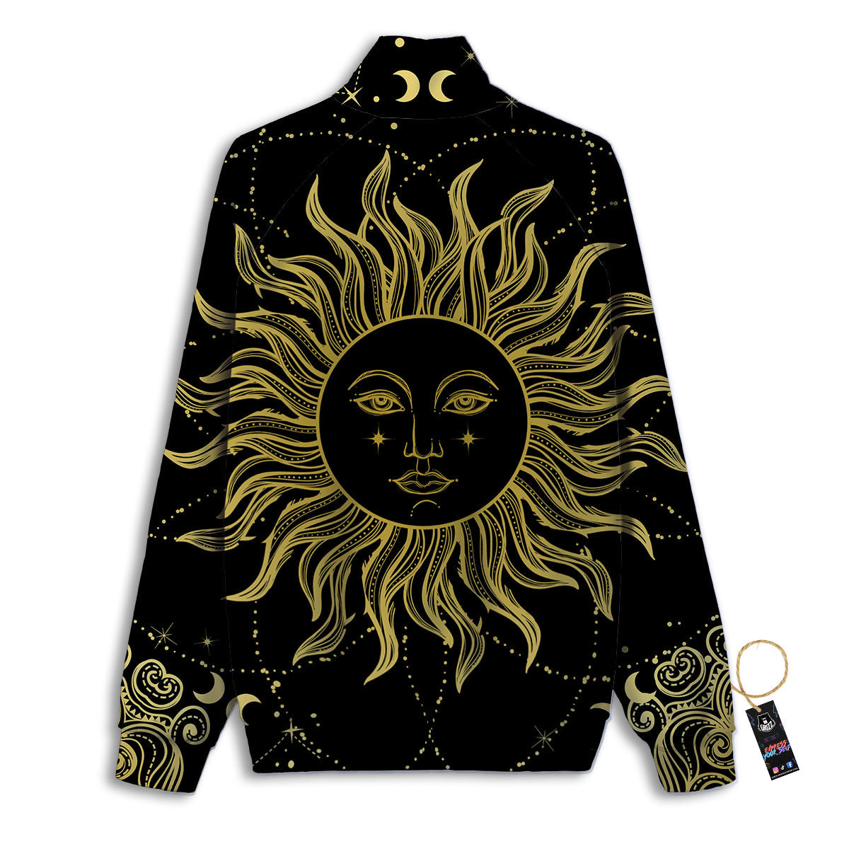 Star Of David Rainbow Print Track Jacket-grizzshop