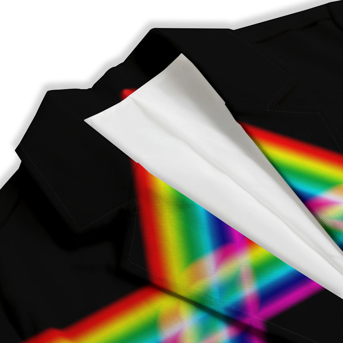 Star Of David Rainbow Print Women's Blazer-grizzshop