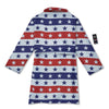 Star USA Patriotic Print Pattern Bathrobe-grizzshop