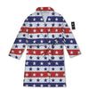 Star USA Patriotic Print Pattern Bathrobe-grizzshop