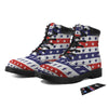 Star USA Patriotic Print Pattern Boots-grizzshop