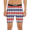 Star USA Patriotic Print Pattern Boxer Briefs-grizzshop