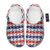 Star USA Patriotic Print Pattern Clog-grizzshop