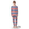 Star USA Patriotic Print Pattern Kid's Pajamas-grizzshop