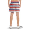 Star USA Patriotic Print Pattern Men's Gym Shorts-grizzshop