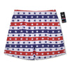 Star USA Patriotic Print Pattern Men's Running Shorts-grizzshop