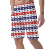 Star USA Patriotic Print Pattern Men's Shorts-grizzshop