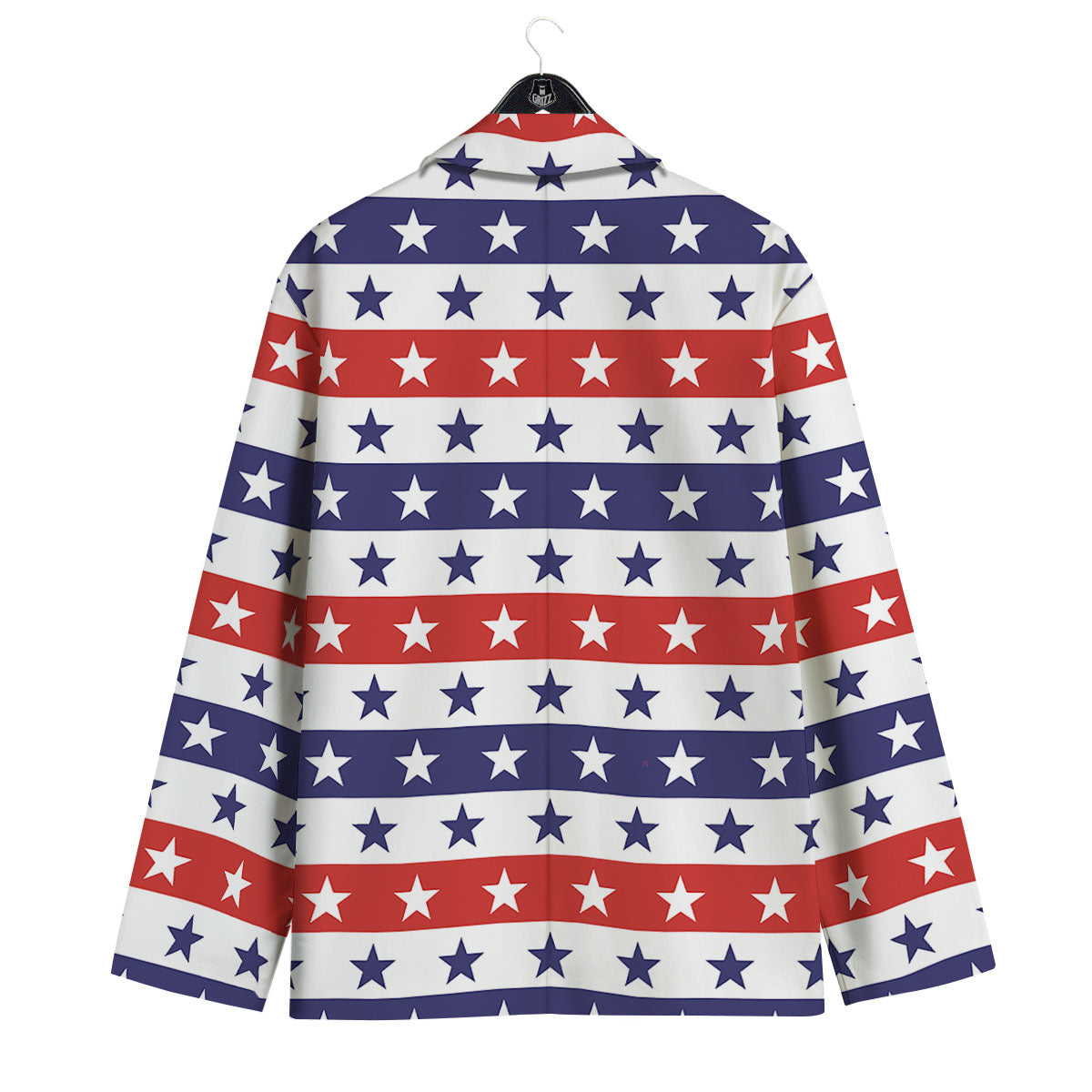 Star USA Patriotic Print Pattern Men's Sport Coat-grizzshop