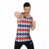 Star USA Patriotic Print Pattern Men's Tank Top-grizzshop