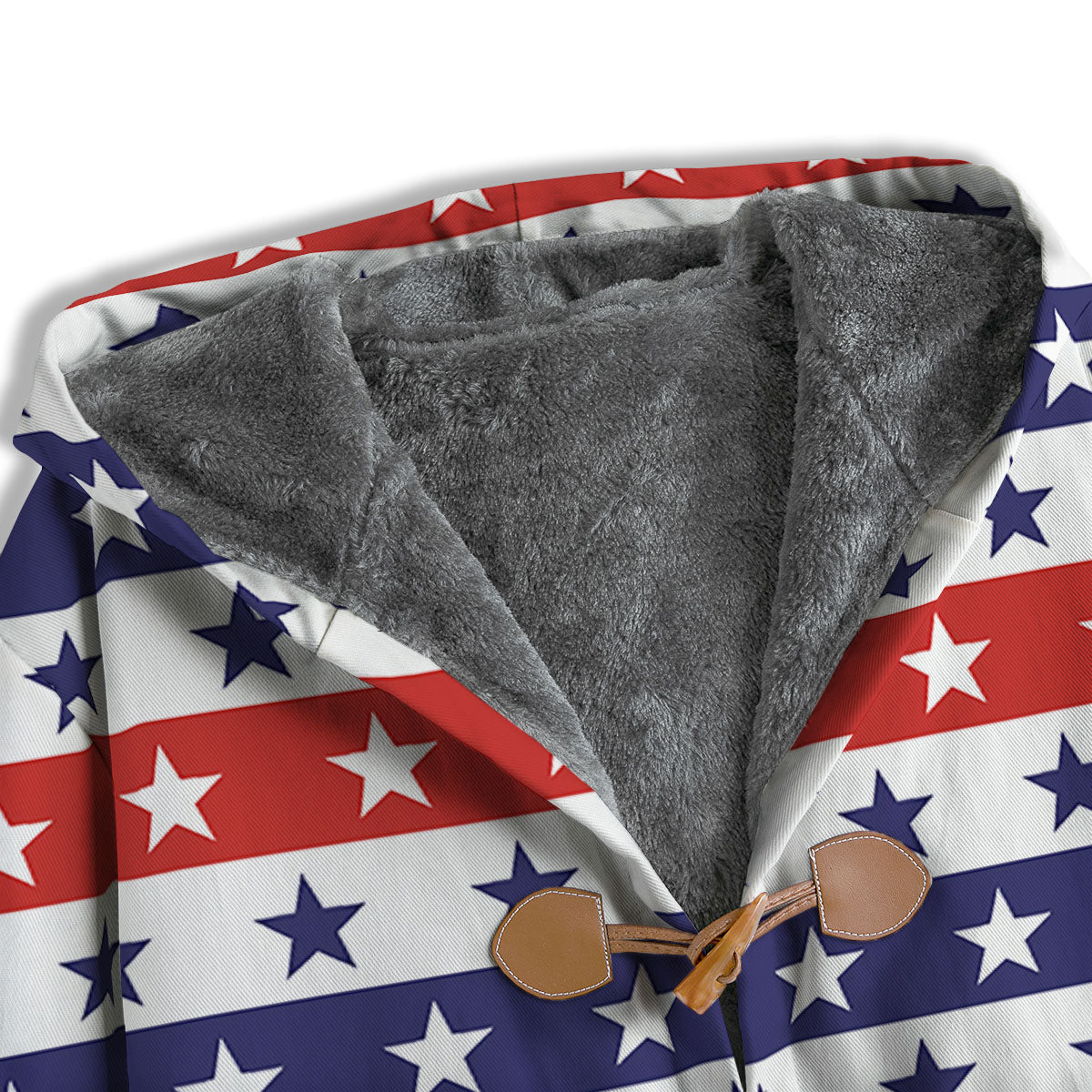 Star USA Patriotic Print Pattern Men's Windbreaker Jacket-grizzshop