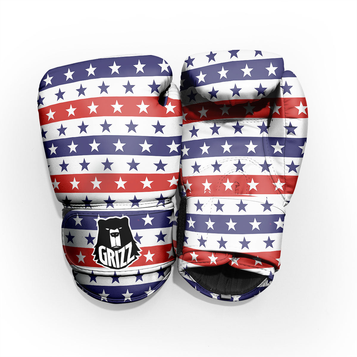 Star USA Patriotic Print Pattern Pro Boxing Glove