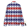 Star USA Patriotic Print Pattern Track Jacket-grizzshop