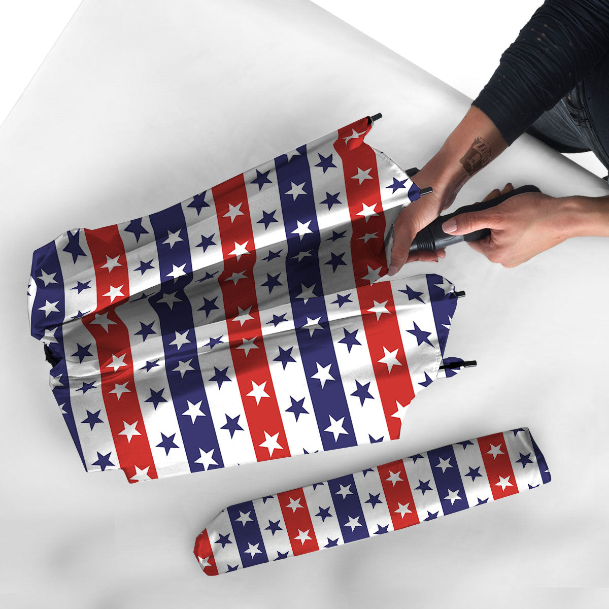 Star USA Patriotic Print Pattern Umbrella-grizzshop