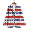 Star USA Patriotic Print Pattern Women's Blazer-grizzshop