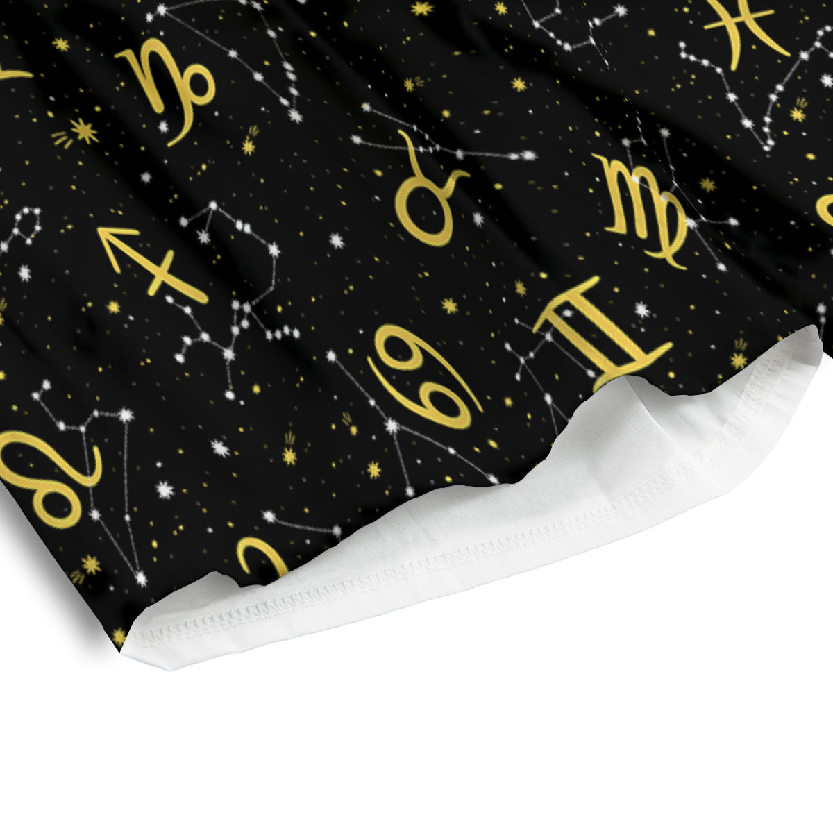 Star Zodiac Signs Print Pattern Men's Athletic Shorts