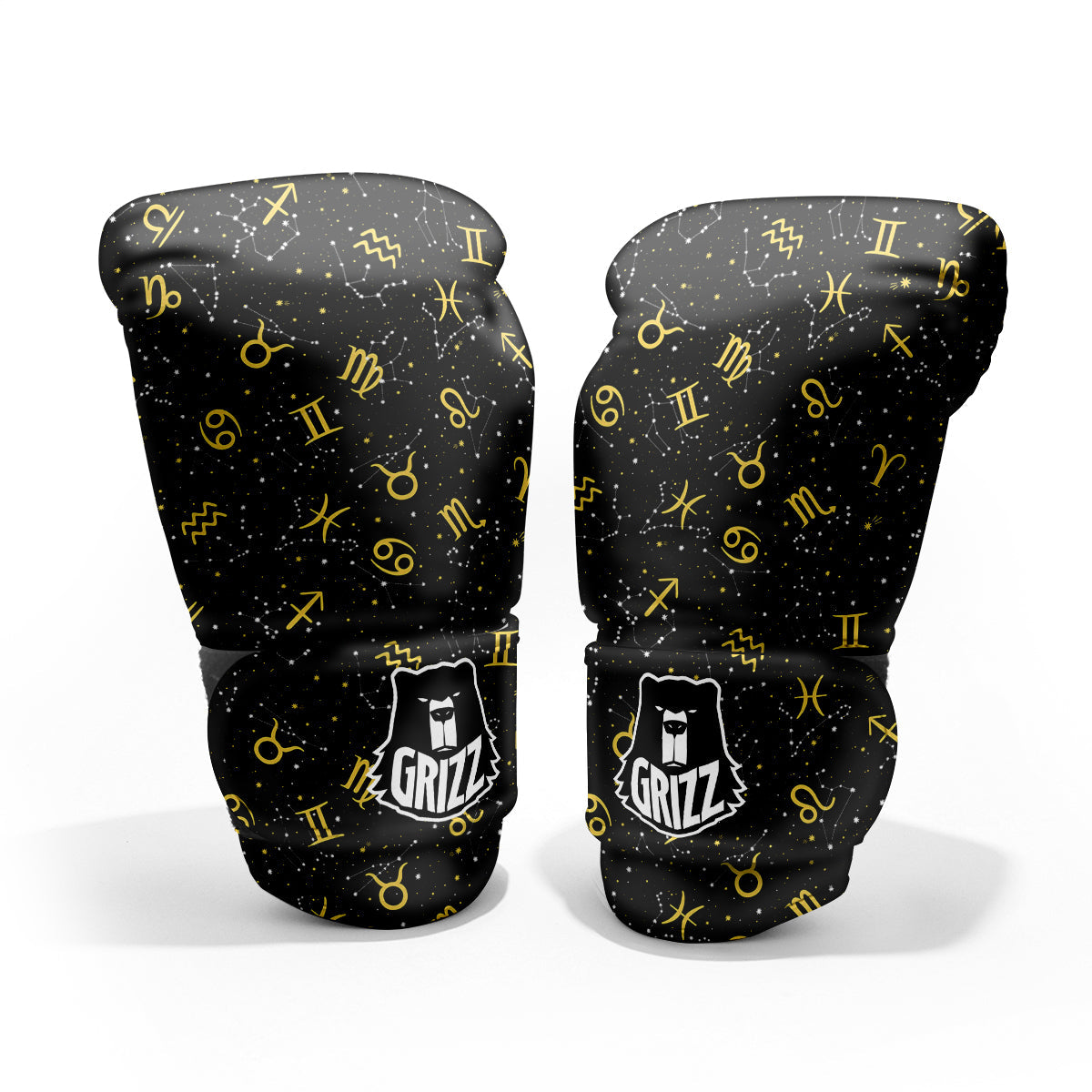 Star Zodiac Signs Print Pattern Pro Boxing Glove