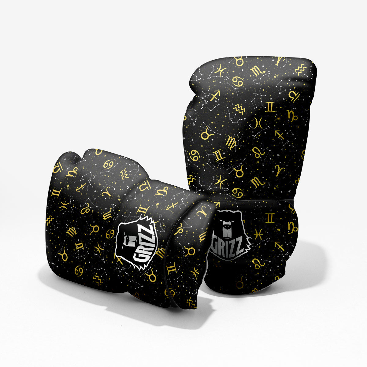 Star Zodiac Signs Print Pattern Pro Boxing Glove