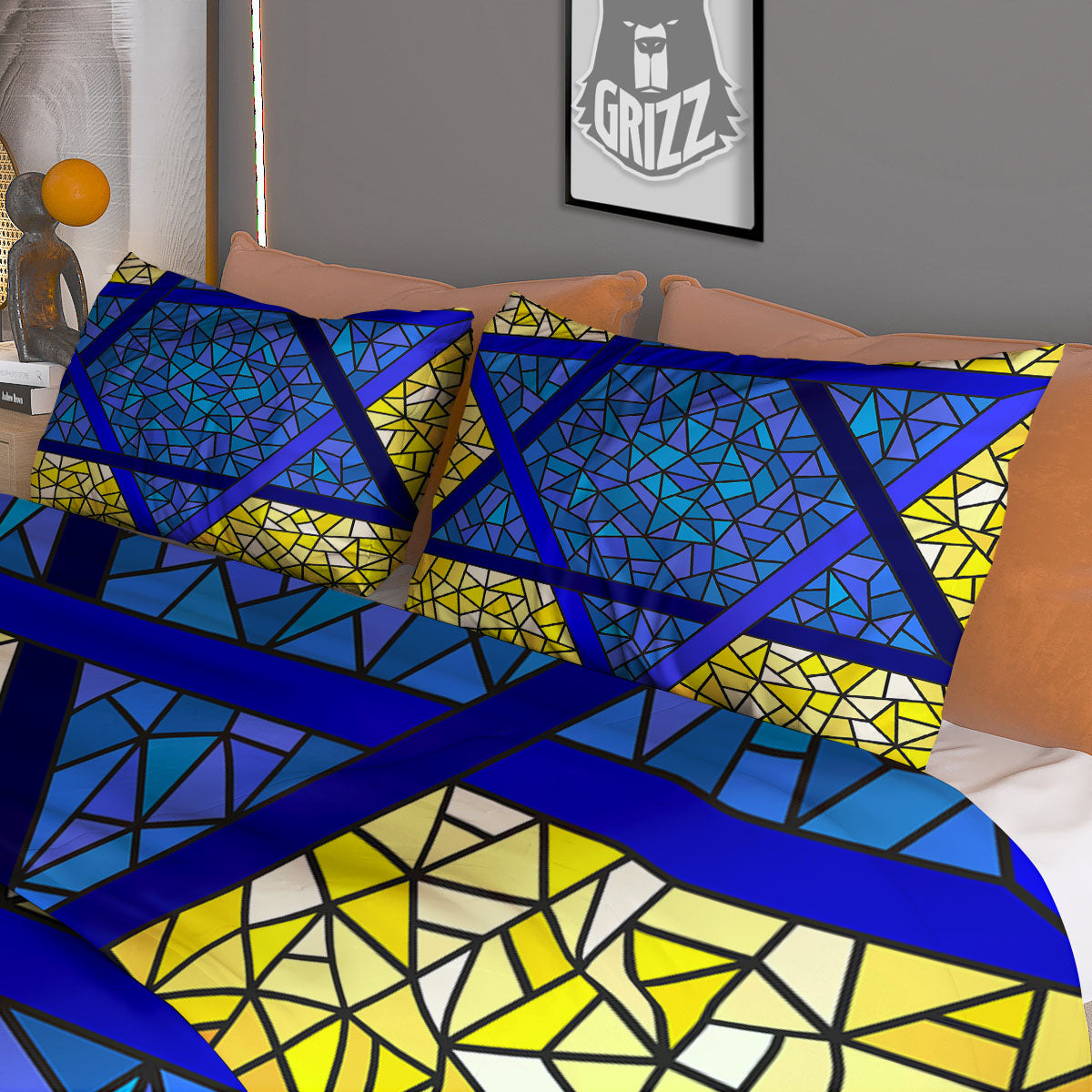 Sun Vintage Print Pattern Duvet Cover Bedding Set
