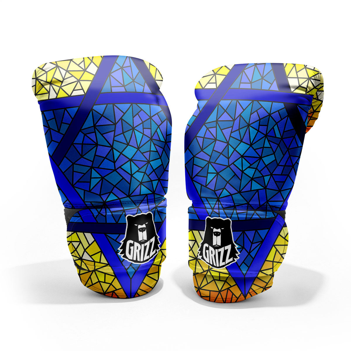 Star of David Stained Glass Print Pro Boxing Glove