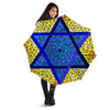 Star of David Stained Glass Print Umbrella-grizzshop