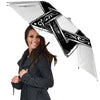 Star of David White And Black Print Umbrella-grizzshop