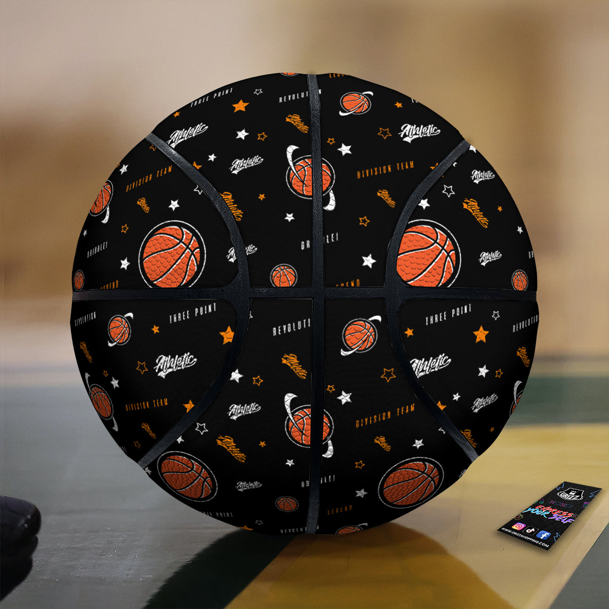 Star And Basketball Print Pattern Basketball