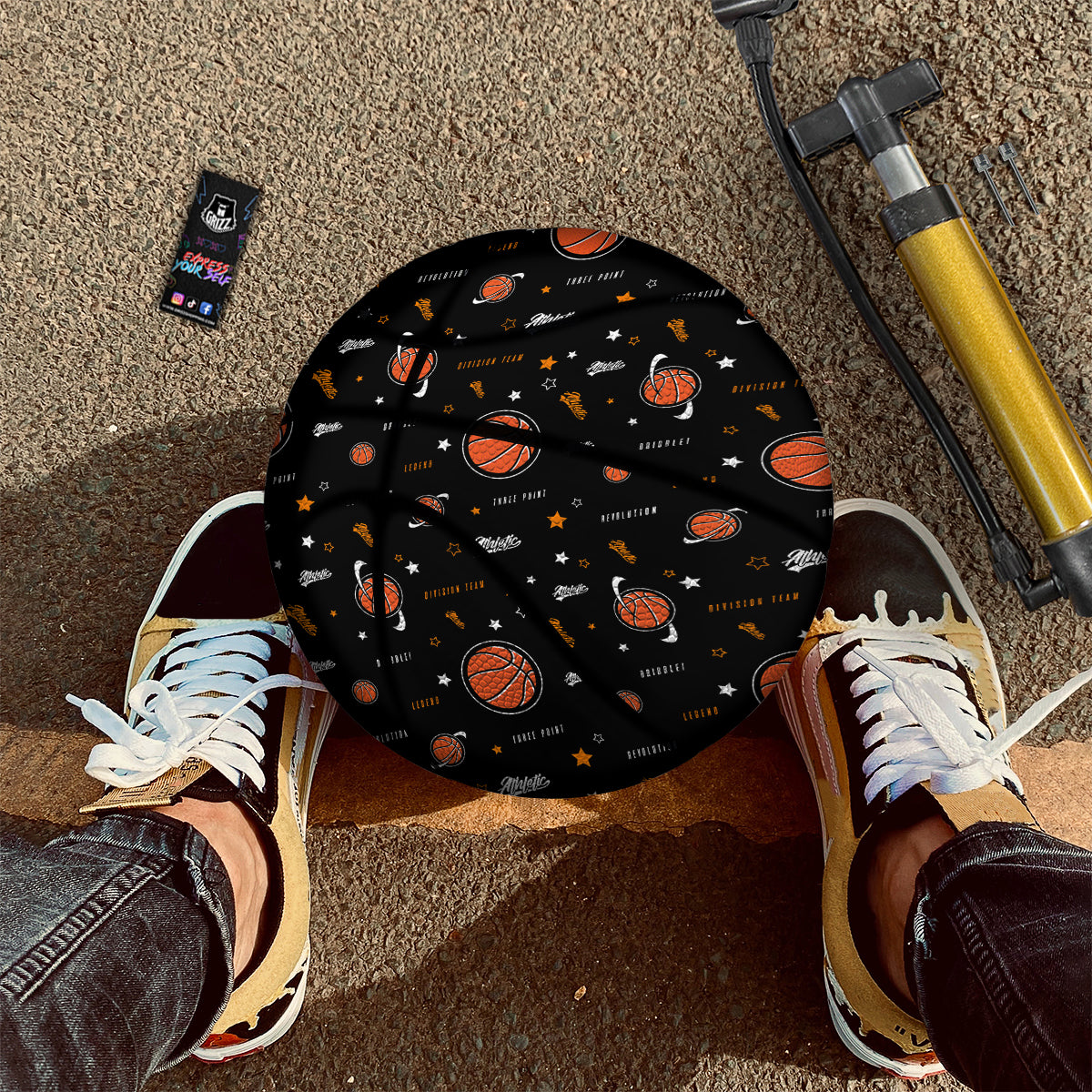Star And Basketball Print Pattern Basketball