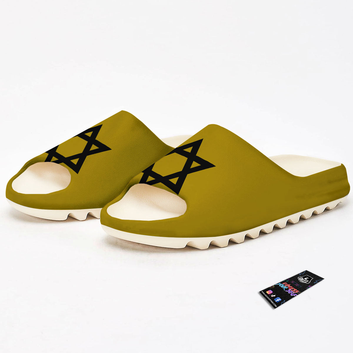 Stripes Black And Blue Print Pattern Sandals