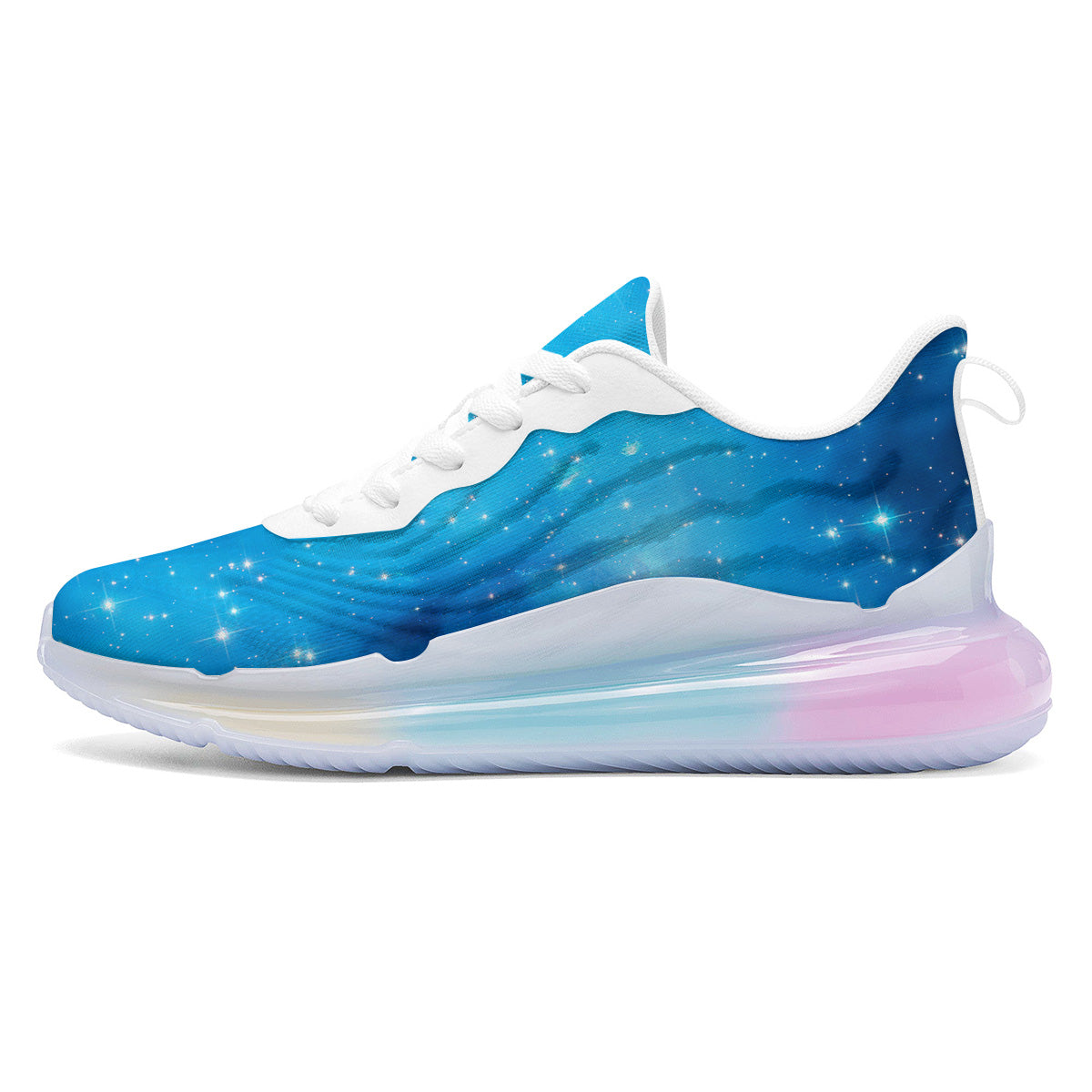 Starfield Galaxy Space Blue Cloud Print Running Sneakers-grizzshop