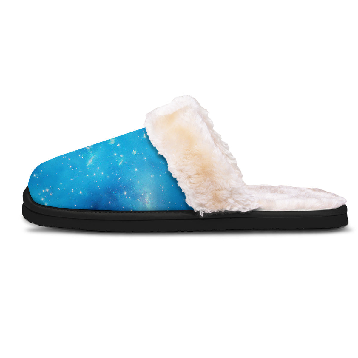 Starfield Galaxy Space Blue Cloud Print Slippers-grizzshop