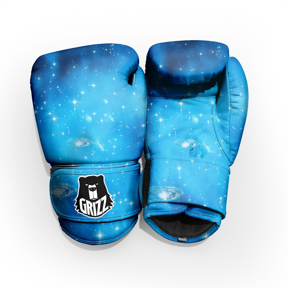 Starfield Galaxy Space Blue Cloud Print Pro Boxing Glove