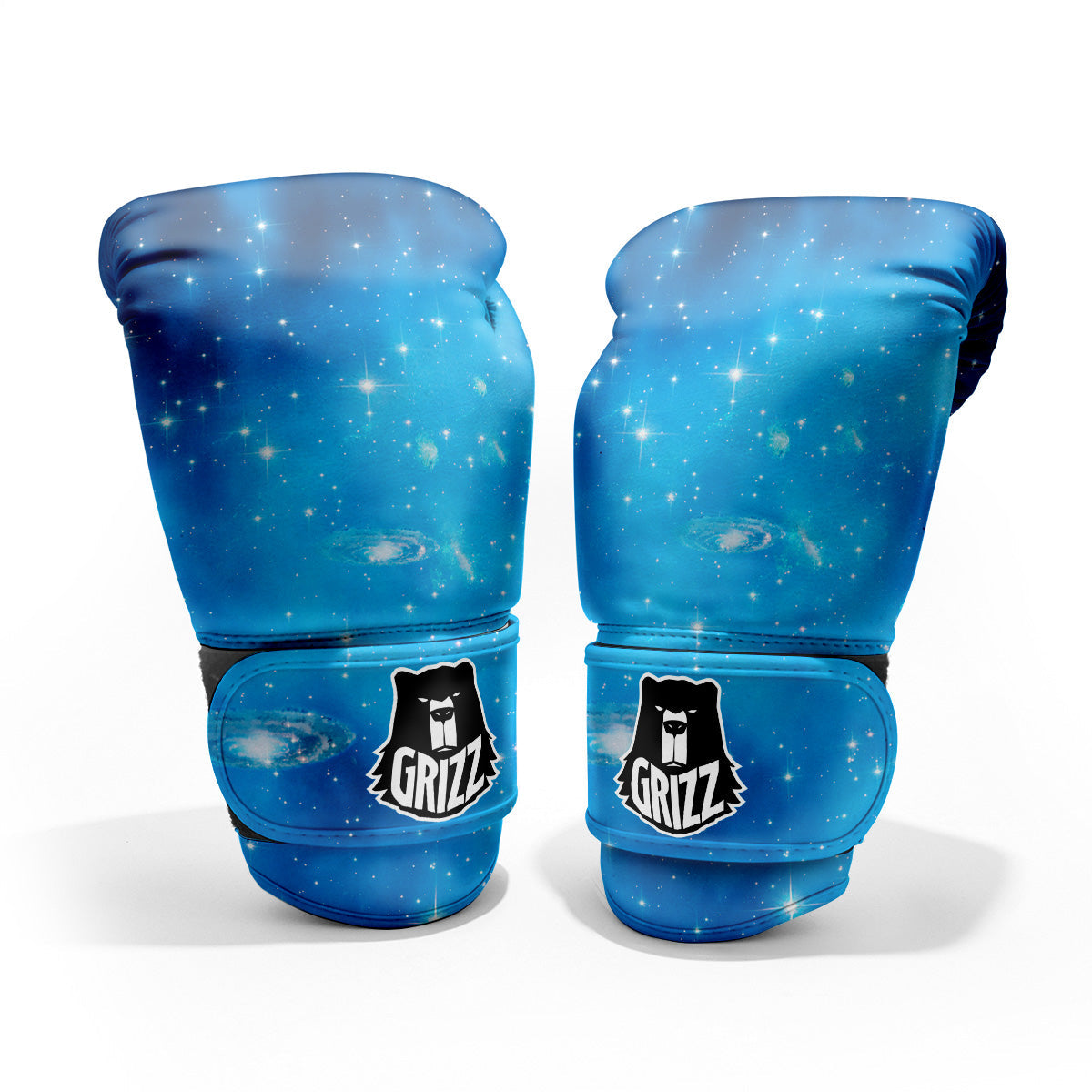 Starfield Galaxy Space Blue Cloud Print Pro Boxing Glove