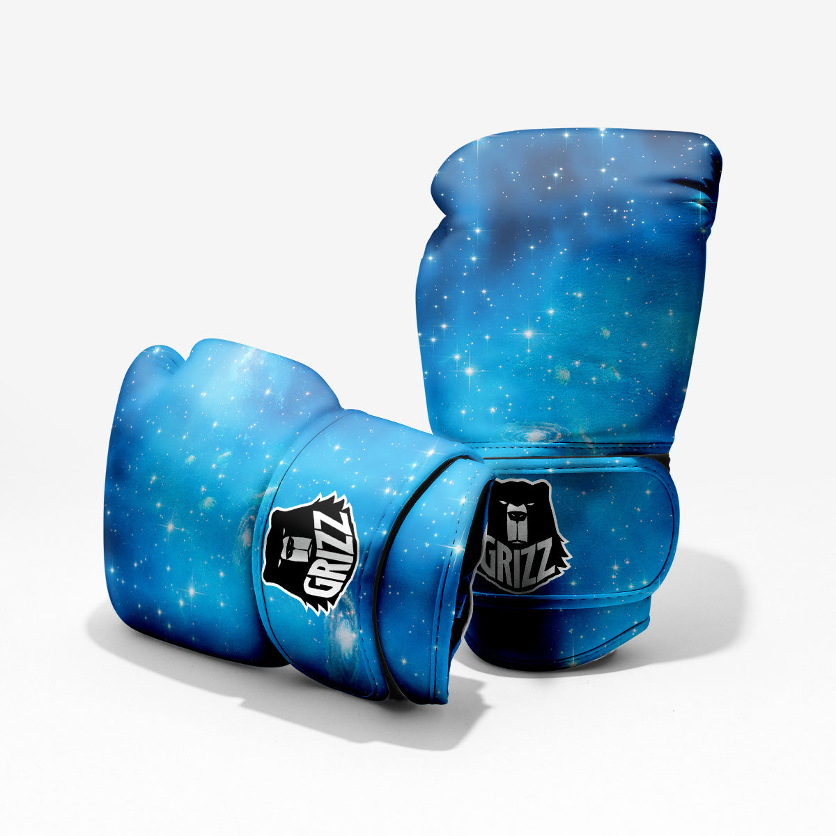 Starfield Galaxy Space Blue Cloud Print Pro Boxing Glove