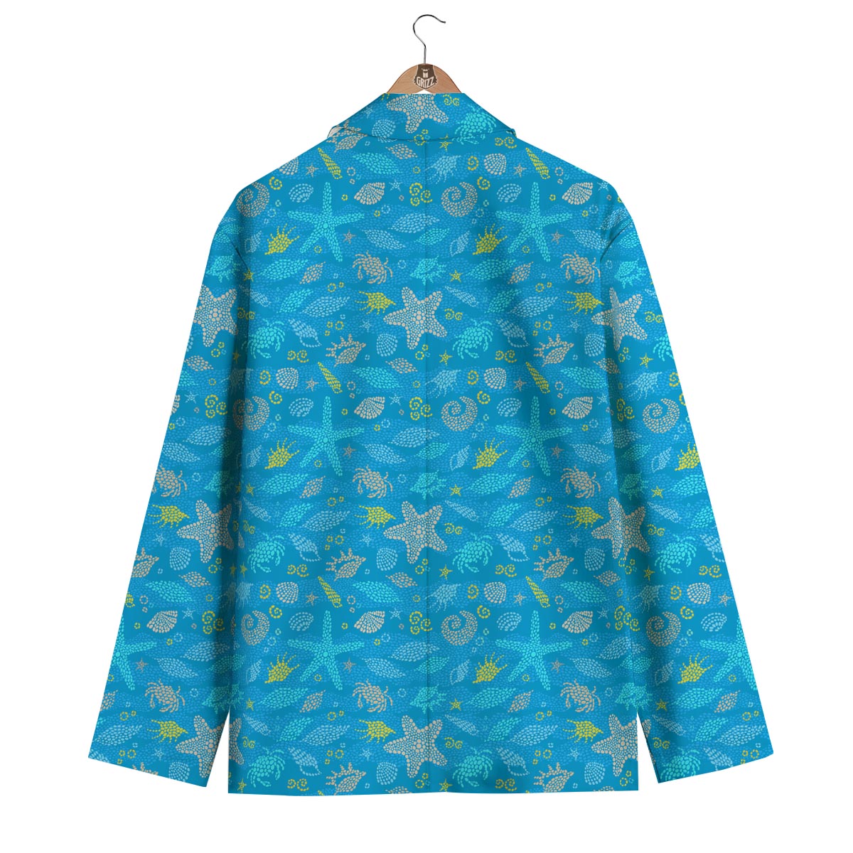 Starfish Ocean Print Pattern Men's Blazer-grizzshop