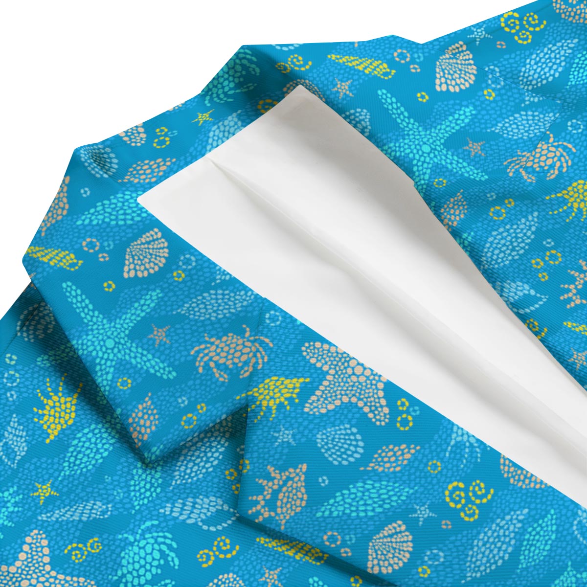 Starfish Ocean Print Pattern Men's Blazer-grizzshop