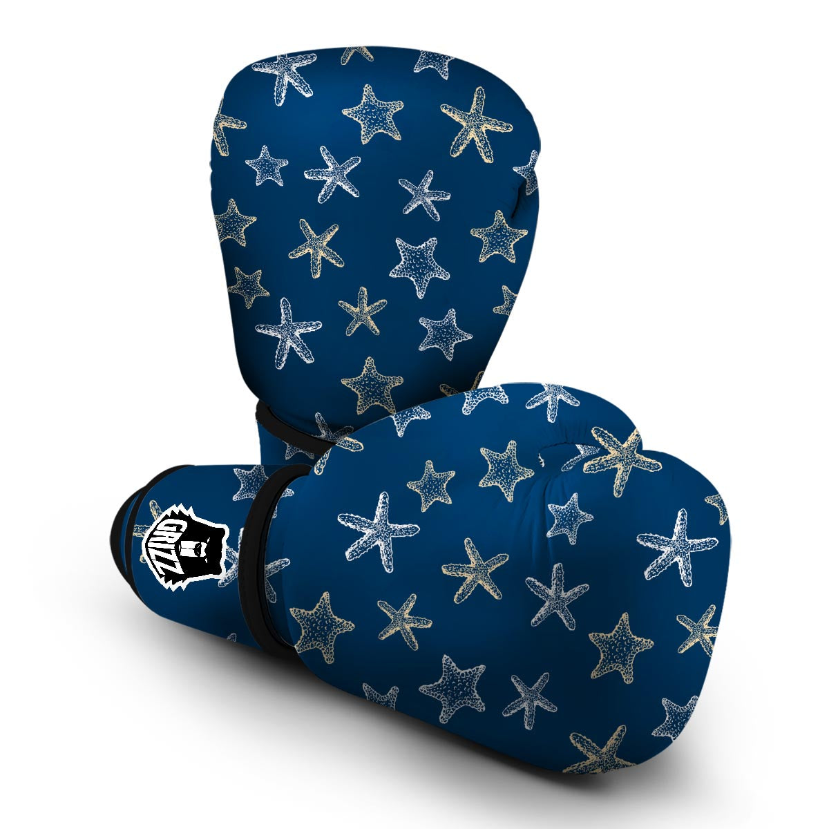 Starfish Pattern Print Boxing Gloves-grizzshop