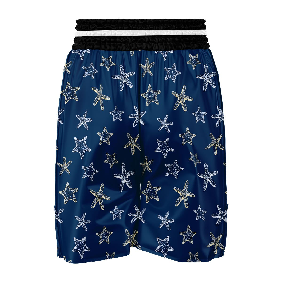 Starfish Pattern Print Boxing Shorts-grizzshop