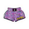 Starfish Pink Print Pattern Muay Thai Boxing Shorts-grizzshop