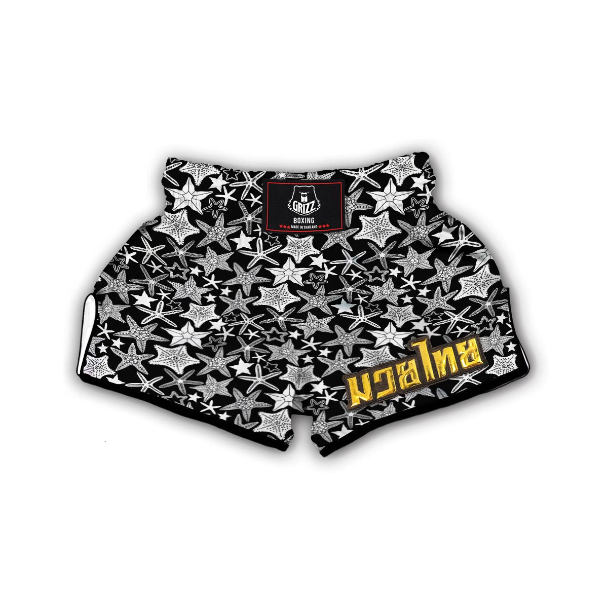 Starfish Print Pattern Muay Thai Boxing Shorts-grizzshop