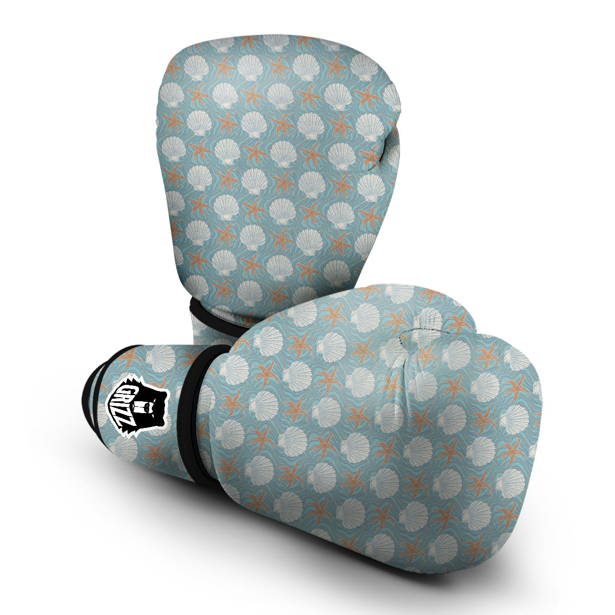 Starfish Shell Pattern Print Boxing Gloves-grizzshop