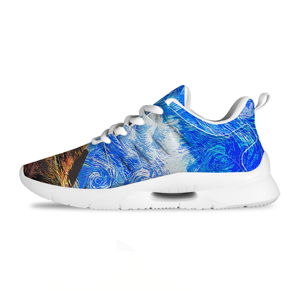 Starring Night Pyramids Print Tennis Shoes-grizzshop