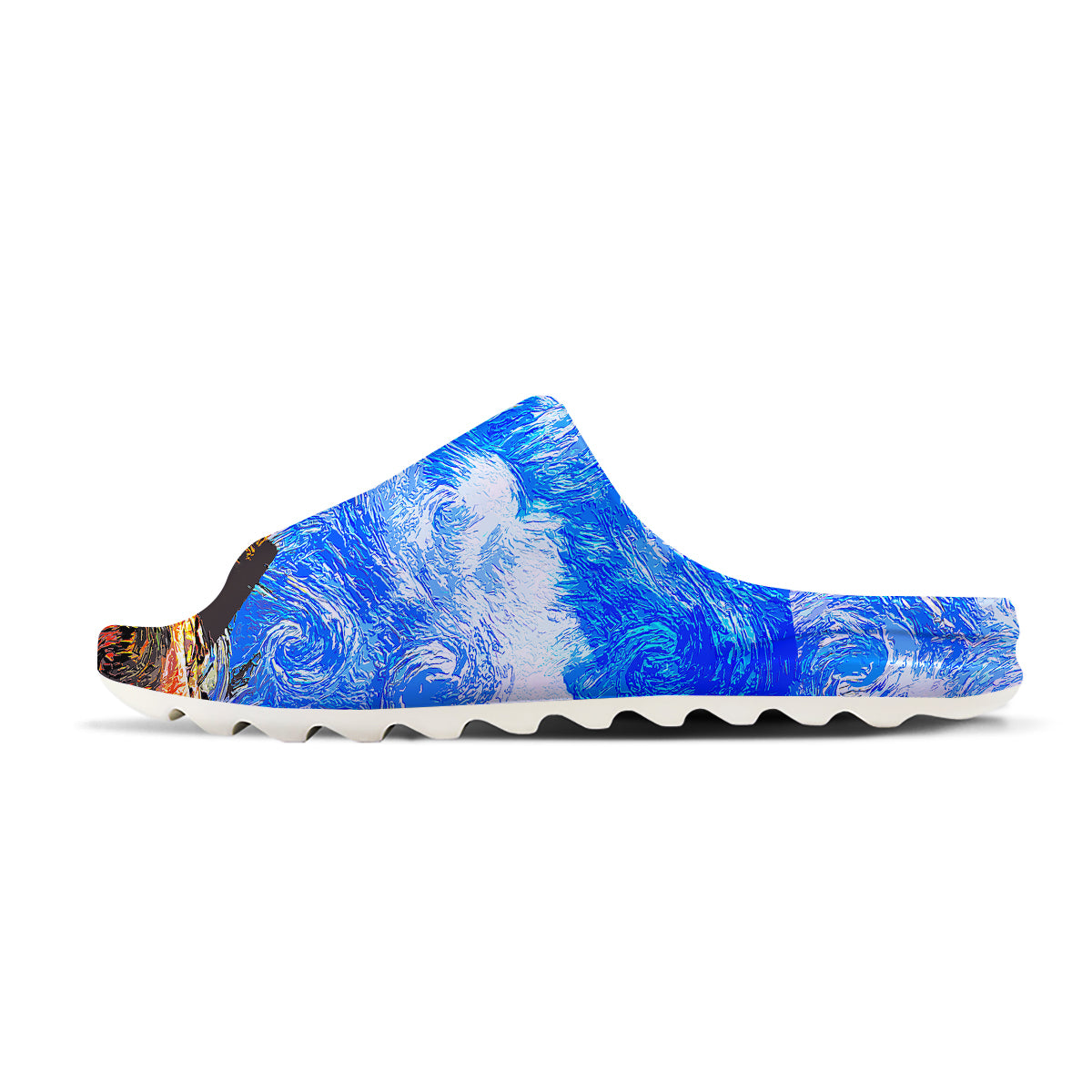 Starring Night Pyramids Print Sandals-grizzshop