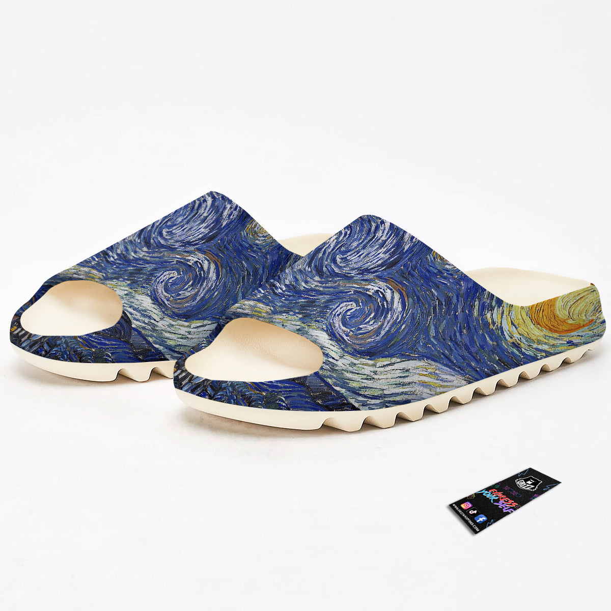Starry Night Print Sandals-grizzshop