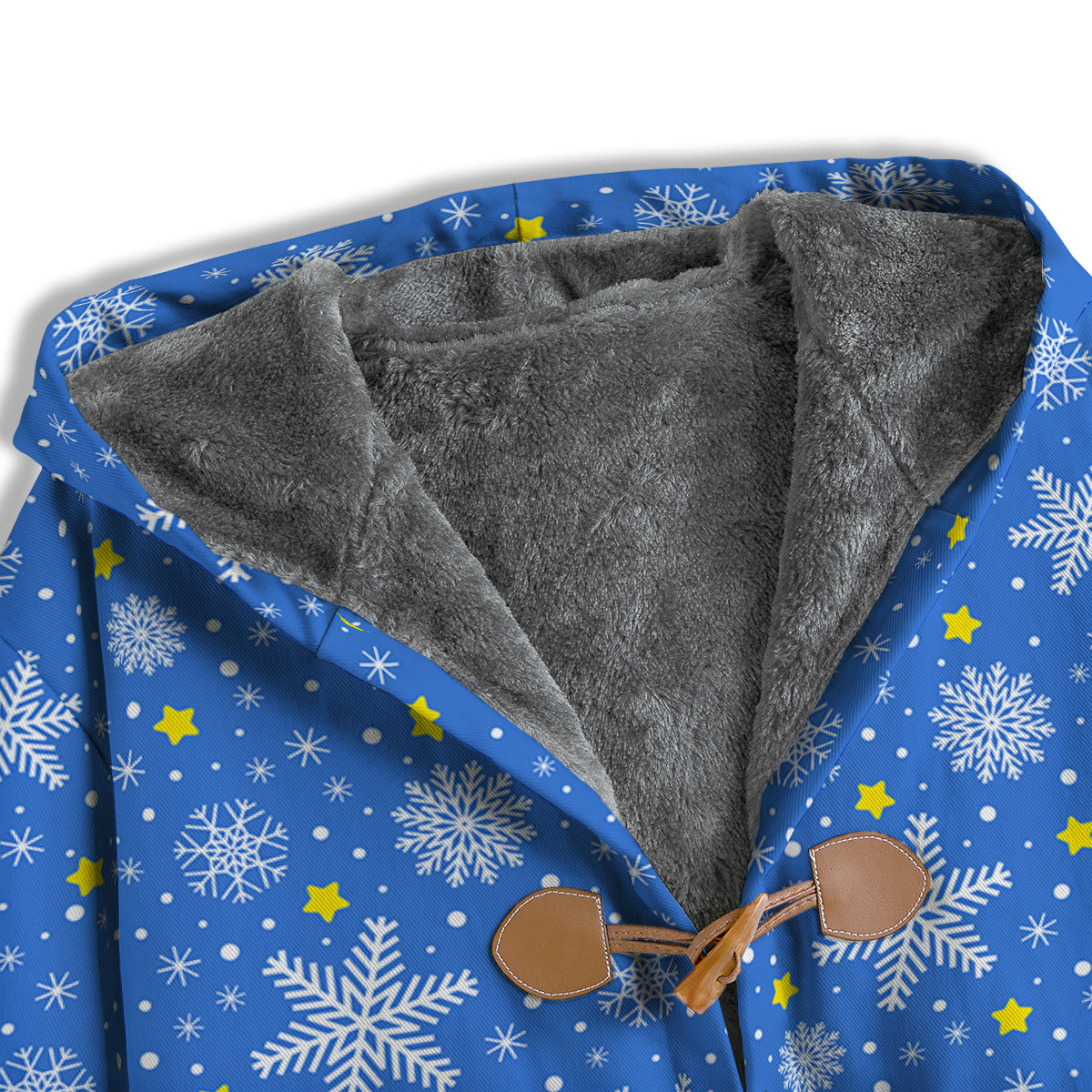 Stars And Christmas Snowflakes Print Men's Windbreaker Jacket-grizzshop