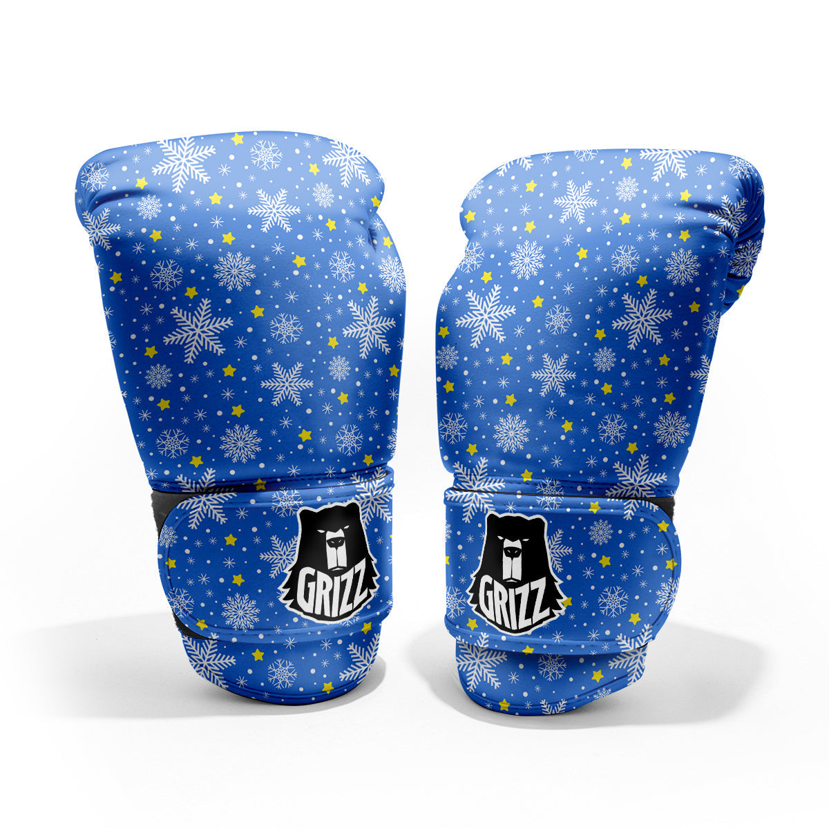 Stars And Christmas Snowflakes Print Pro Boxing Glove