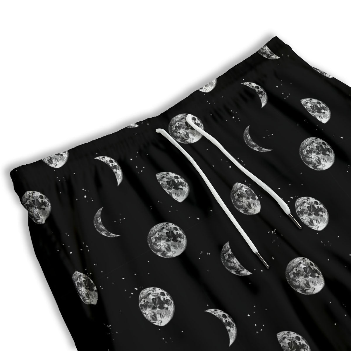 Stars And Moon Phase Print Pattern Men's Athletic Shorts