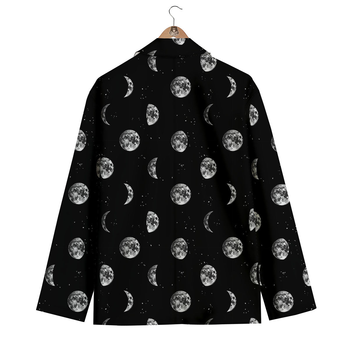 Stars And Moon Phase Print Pattern Men's Blazer-grizzshop