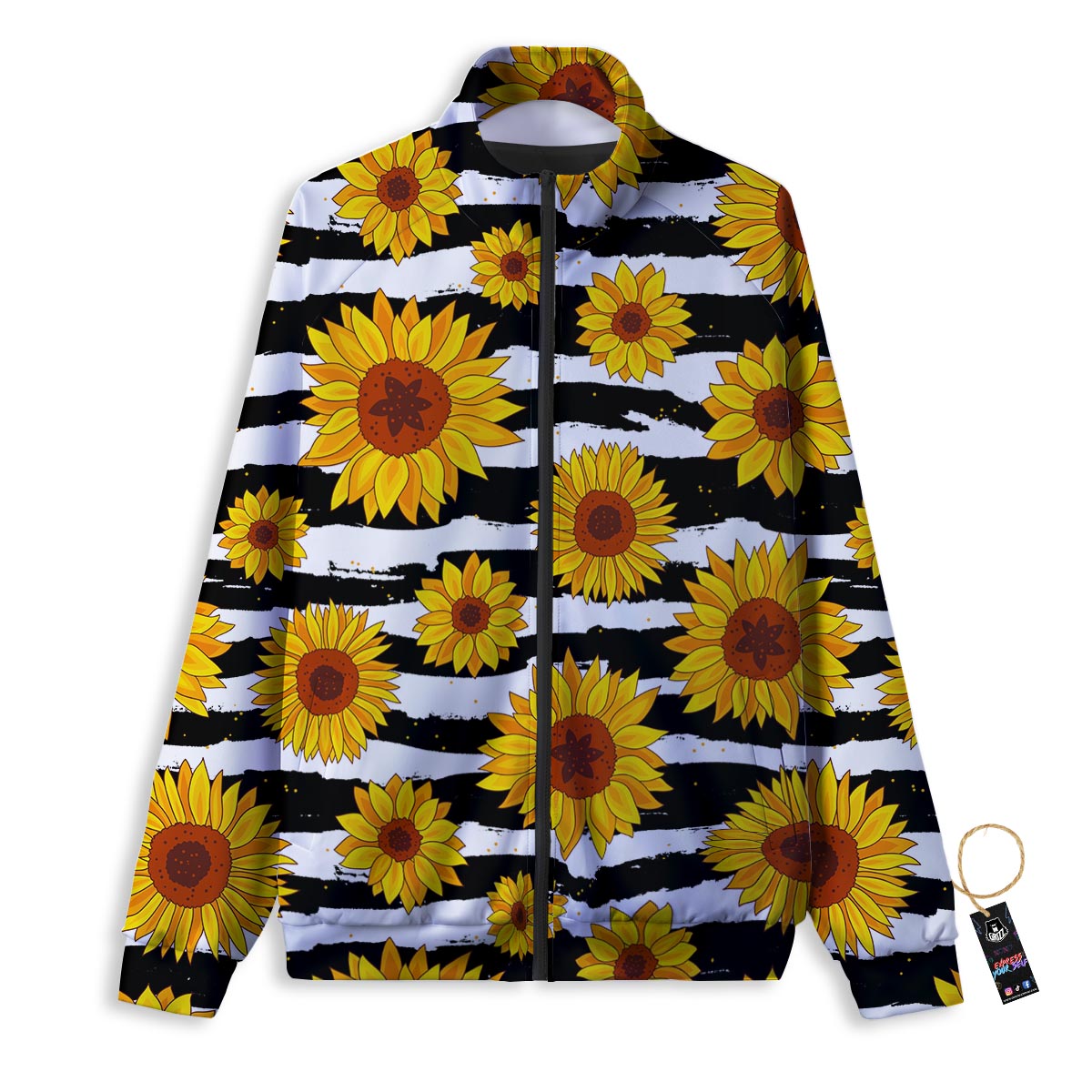Stars And Rockets Print Pattern Track Jacket-grizzshop