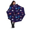 Stars And Rockets Print Pattern Umbrella-grizzshop